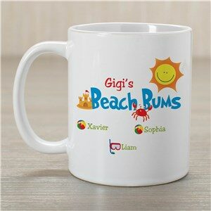 Personalized Beach Bums Coffee Mug