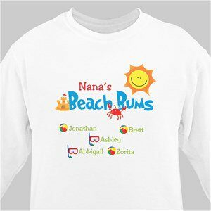 Personalized Beach Bums Sweatshirt