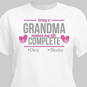 Personalized Being A Grandma T-Shirt