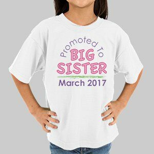 Personalized Big Sister T-Shirt