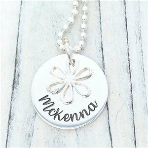 Personalized Flower Girl Necklace