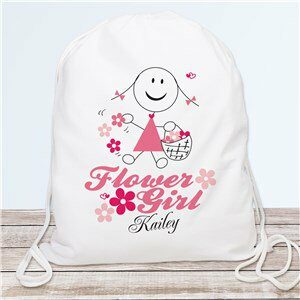 Personalized Flower Girl Sports Bag