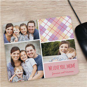 Personalized Mom Photo Collage Mouse Pad