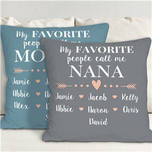 Personalized My Favorite People Call Me Throw Pillow