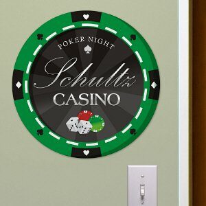 Personalized Poker Wall Sign