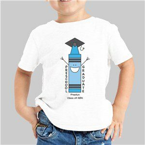 Personalized Preschool Blue Graduation T-Shirt