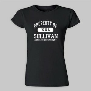 Personalized Property Of Athletic Dept. Womens Fitted T-Shirt