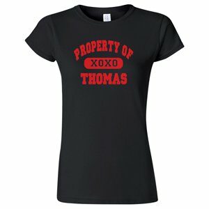 Personalized Property of My Valentine Womens Fitted T-Shirt