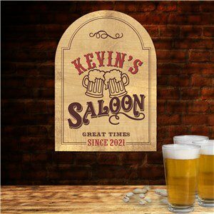 Personalized Saloon Wall Sign