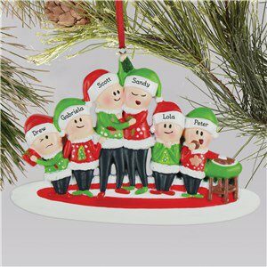 Personalized Ugly Sweater Family Christmas Ornament