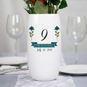 Personalized Wedding Flower Table Number Vase