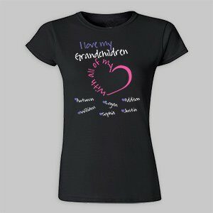 Personalized With All My Heart Womens Fitted T-Shirt