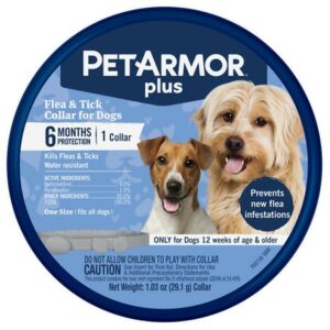 PetArmor Plus Flea & Tick Collar for Dogs, One-Size-Fits-All - 1.0 ea