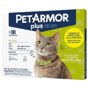 PetArmor Plus Flea and Tick Control for Cats Over 1.5 lb - 3.0 ea