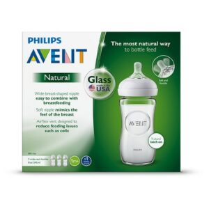 Philips Avent Natural Glass Baby Bottle - 3.0 ea