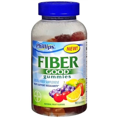 Phillips Fiber Good Gummies Soluble Fiber Supplement Fruit - 90.0 ea