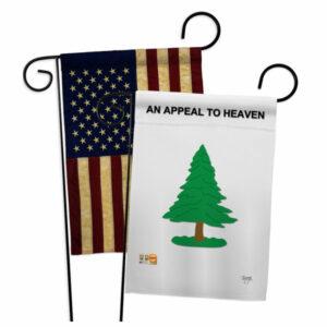 Pine Tree Americana Historic Garden Flags Pack