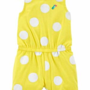 Polka Dot Cotton Romper