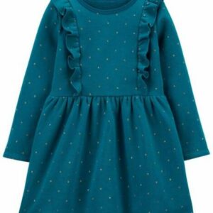 Polka Dot Fleece Dress