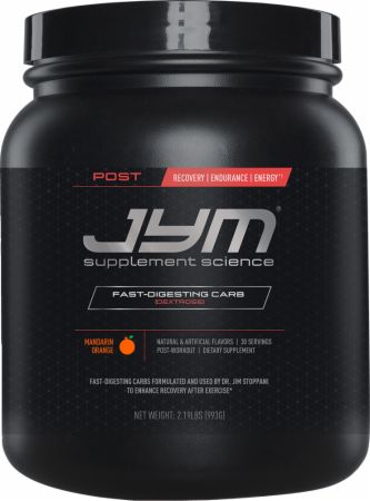 Post JYM Fast-Digesting Carb Mandarin Orange 30 Servings - Post-Workout Recovery JYM Supplement Science