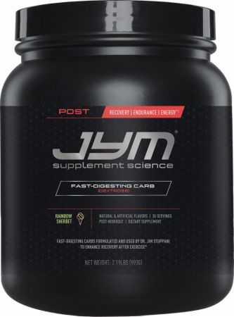 Post JYM Fast-Digesting Carb Rainbow Sherbet 30 Servings - Post-Workout Recovery JYM Supplement Science