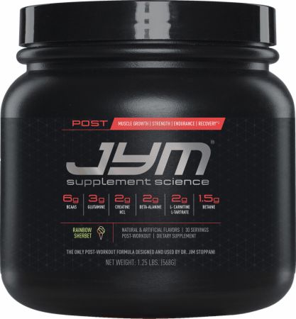 Post JYM Recovery and Active BCAAs Powder Rainbow Sherbet 30 Servings - Post-Workout Recovery JYM Supplement Science