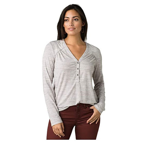 Prana Blanche Top - Women's White Heather Xs