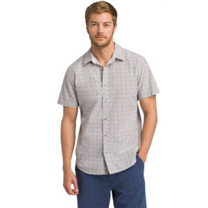 Prana Ulu Shirt - Slim - Men's Silver Spray Geo Md