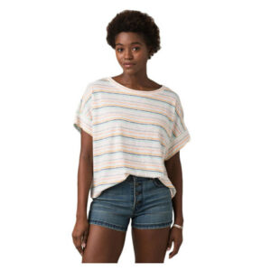 Prana Vosky Top - Women's Stone Stripe Lg