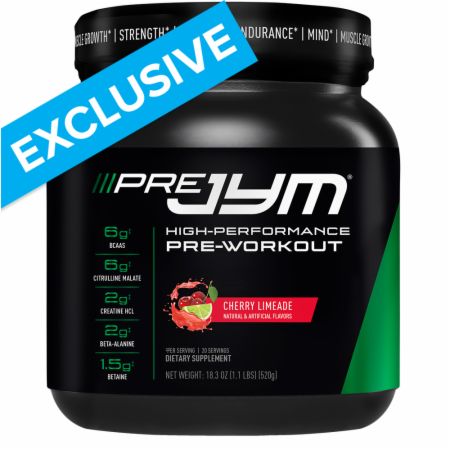 Pre JYM Pre Workout Powder Cherry Limeade 20 Servings - Pre-Workout JYM Supplement Science