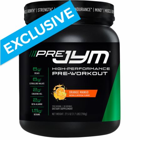 Pre JYM Pre Workout Powder Orange Mango 30 Servings - Pre-Workout JYM Supplement Science