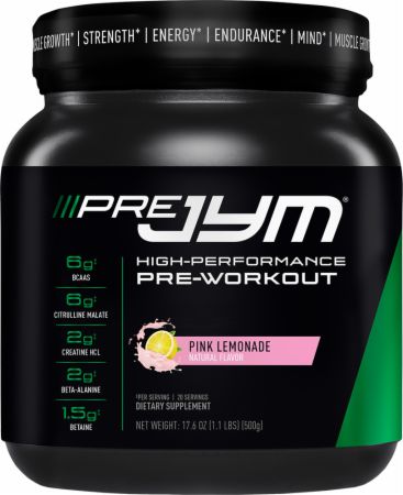 Pre JYM Pre Workout Powder Pink Lemonade 20 Servings - Pre-Workout JYM Supplement Science