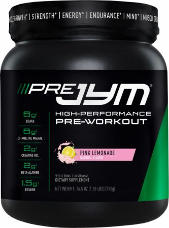 Pre JYM Pre Workout Powder Pink Lemonade 30 Servings - Pre-Workout JYM Supplement Science