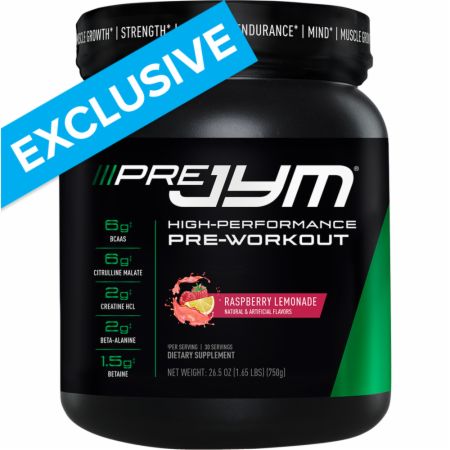 Pre JYM Pre Workout Powder Raspberry Lemonade 30 Servings - Pre-Workout JYM Supplement Science