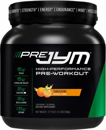 Pre JYM Pre Workout Powder Tangerine 20 Servings - Pre-Workout JYM Supplement Science