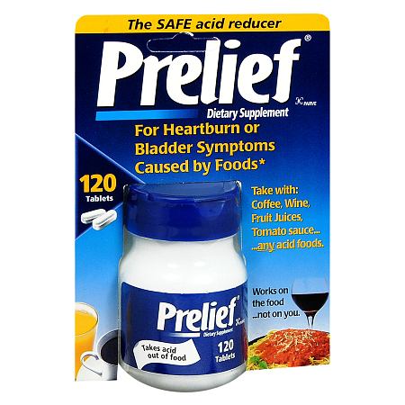 Prelief Acid Reducer Dietary Supplement Tablets - 120.0 ea