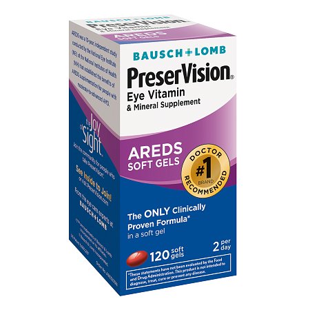 PreserVision Eye Vitamin and Mineral Supplement Soft Gels - 120.0 ea