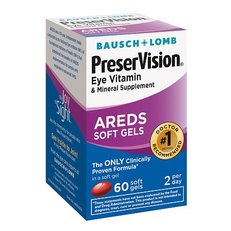 PreserVision Eye Vitamin and Mineral Supplement, with AREDS, Softgels - 60.0 ea