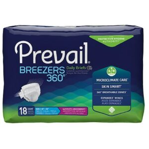 Prevail Briefs Size 2 Unscented, Large - 18.0 ea