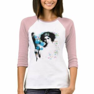 Princess Leia Space Escape Raglan T-Shirt Star Wars Women Customizable Official shopDisney