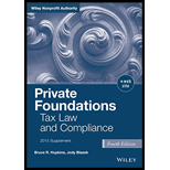 Private Foundations: Tax Law and Compliance, 2015 Cumulative Supplement