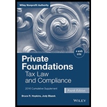 Private Foundations: Tax Law and Compliance, 2016 Cumulative Supplement