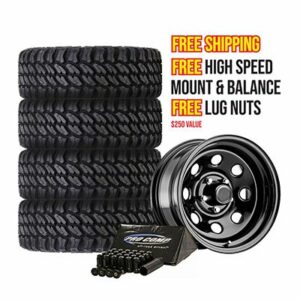 Pro Comp XMT2 Tire 33x12.50R15 and Pro Comp 97 Series Rock Crawler Wheels 15x8 Package - TIREPKG142