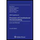 Processes of Constitutional Decisionmaking - 2018 Supplement