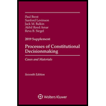 Processes of Constitutional Decisionmaking: Cases and Materials - 2019 Supplement