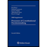 Processes of Constitutional Decisionmaking: Cases and Materials - 2020 Supplement