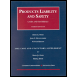 Products Liability and Safety - 02 Case and Statutory Supplement