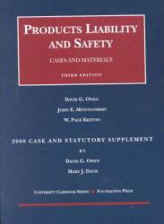 Products Liability and Safety, Supplement