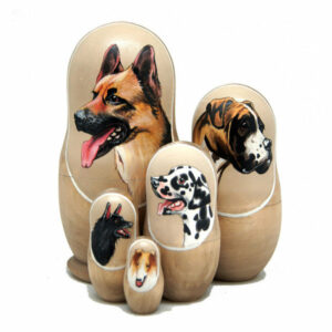 Profile German Shepherd Dog 5-Piece Doll