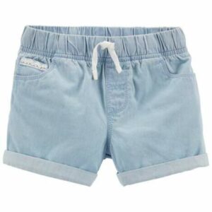 Pull-On Denim Shorts